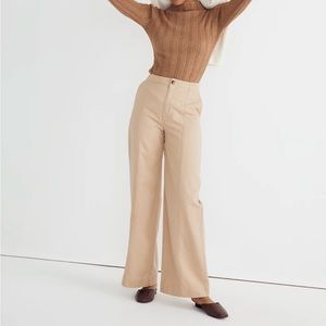 Seamed Wide-Leg Pants